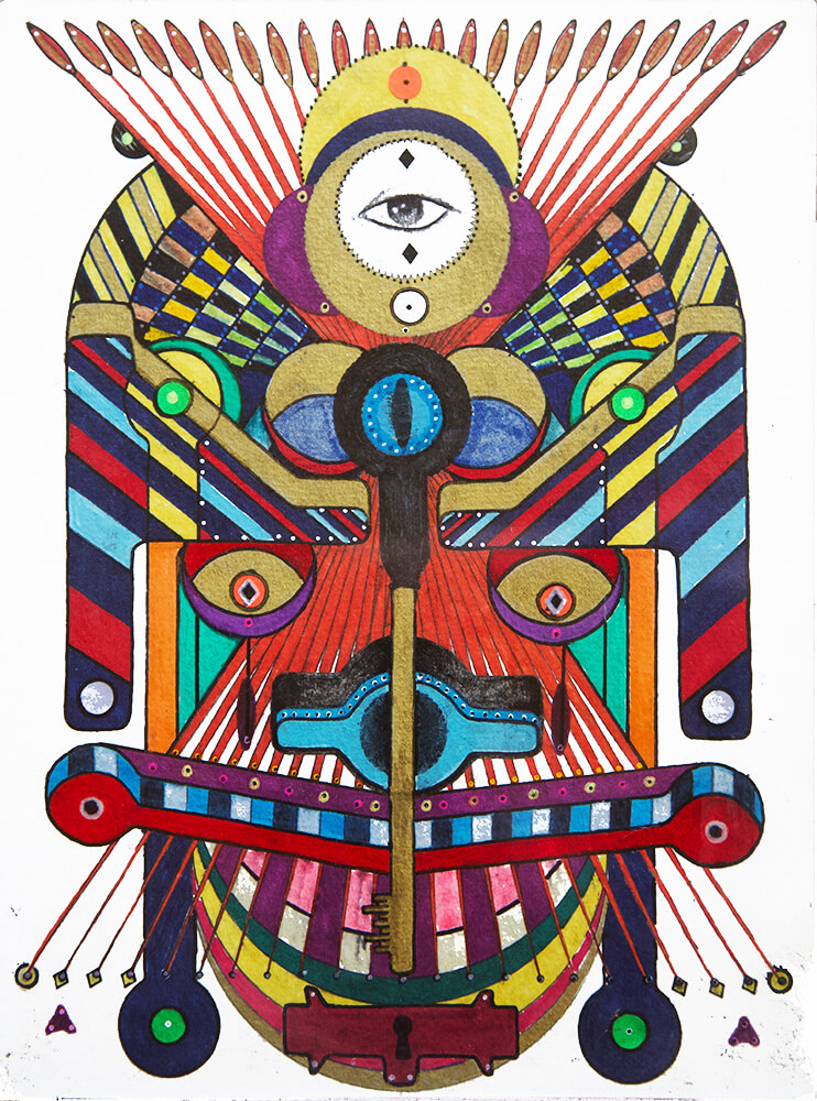 Inner place drawings by Maher Diab