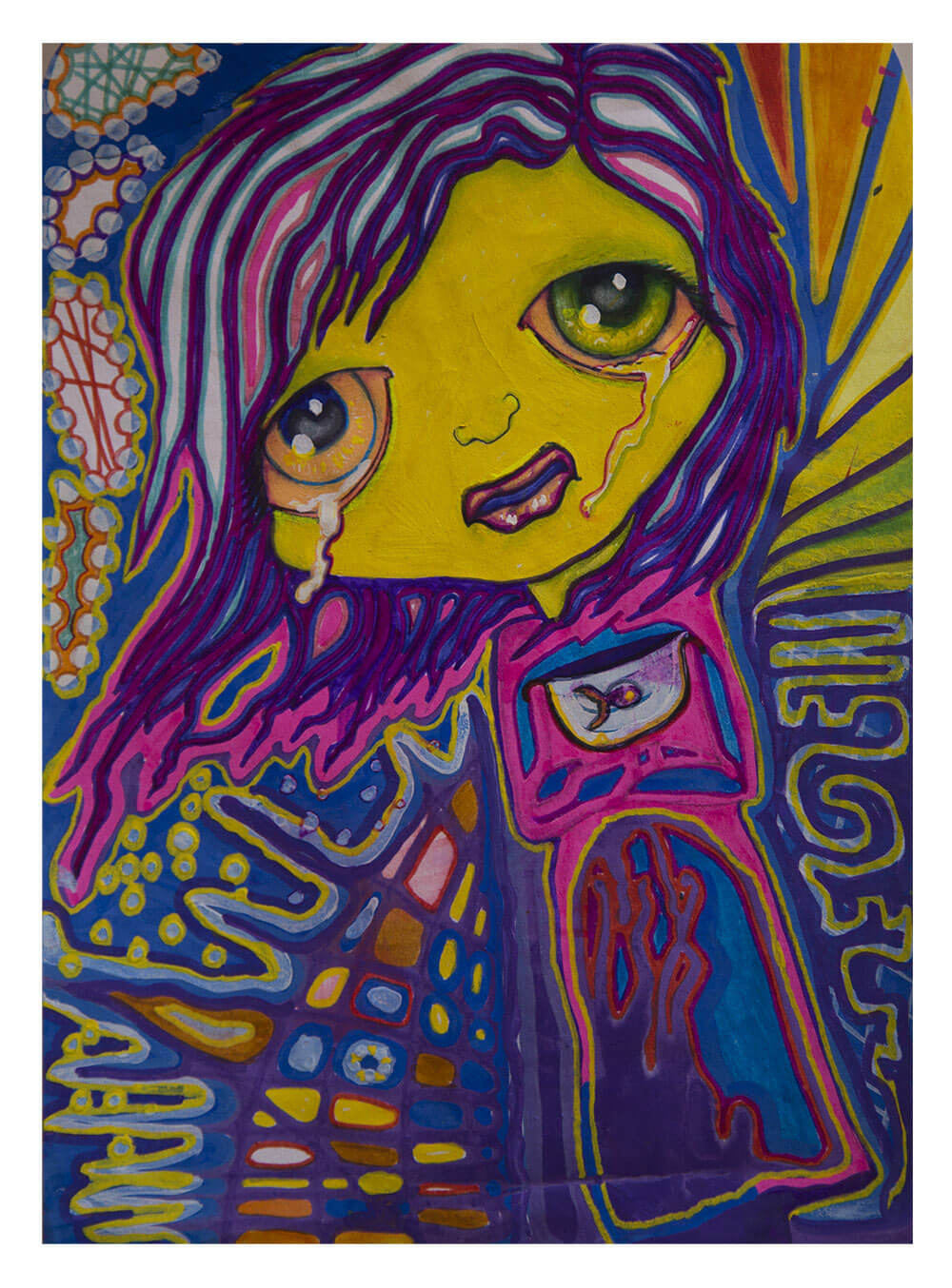 MY FISH IS DYING drawings by Maher Diab