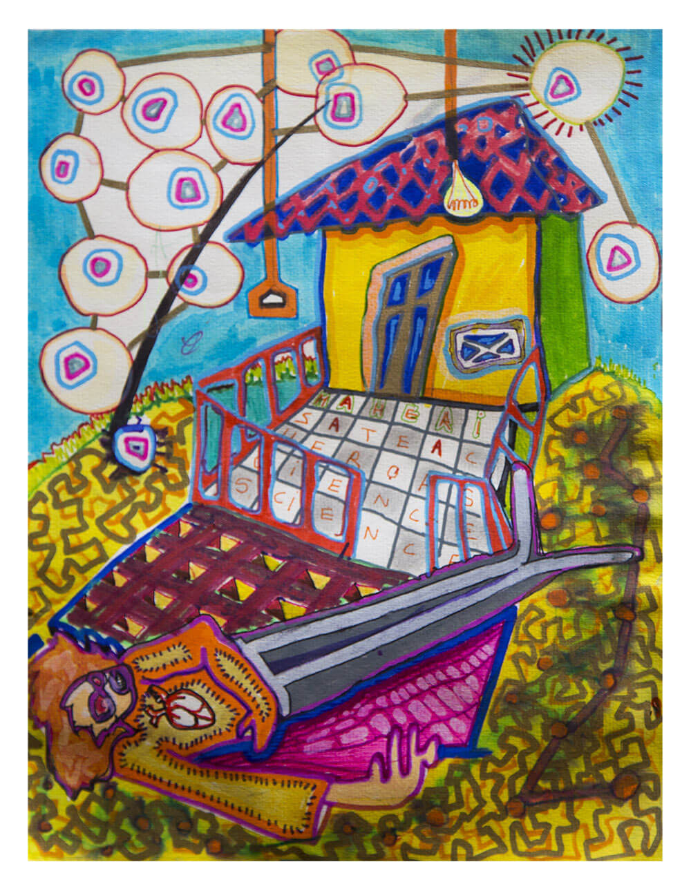 MY HEART BELONG TO THE STARS drawings by Maher Diab