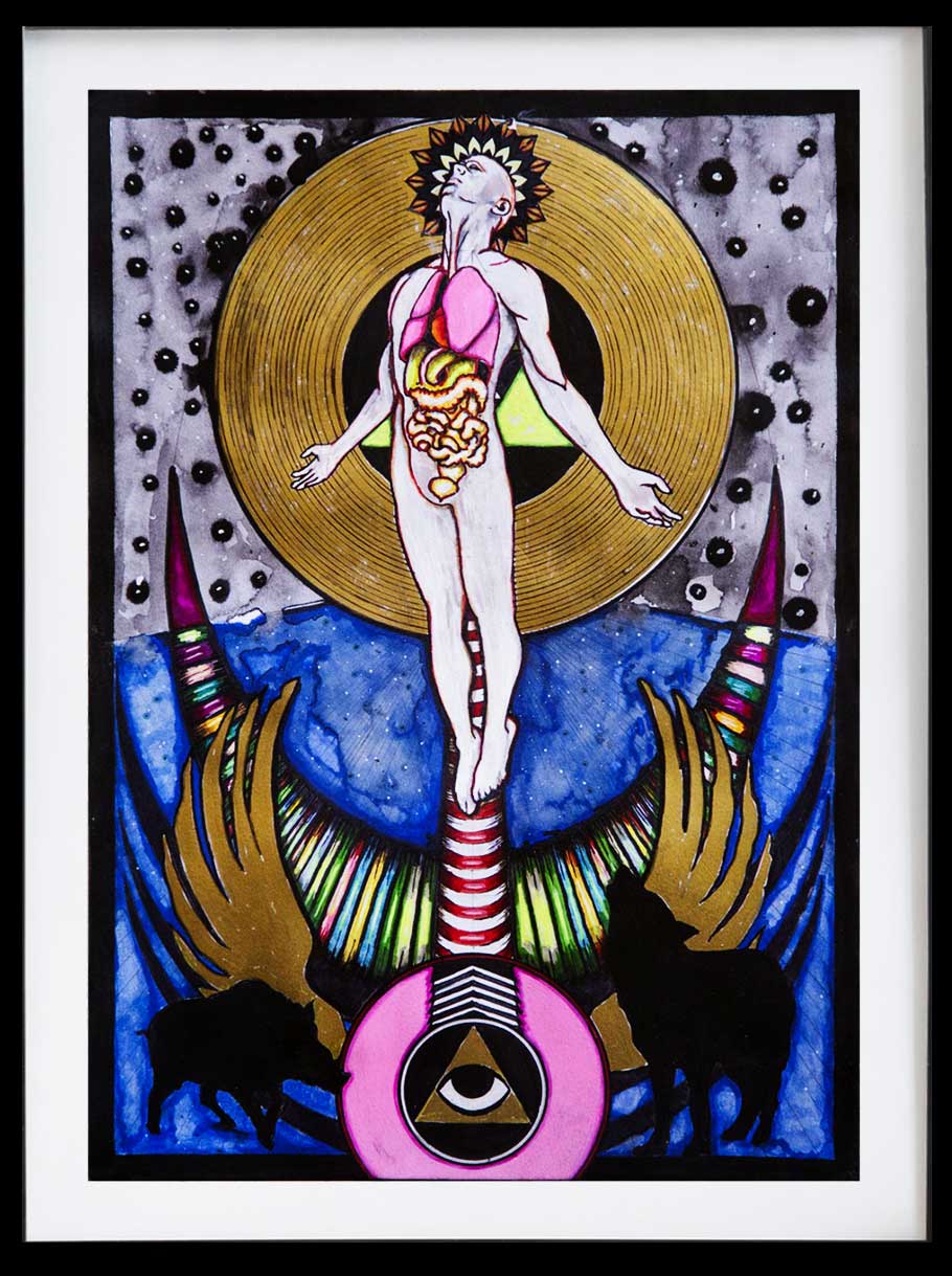 Rebirth drawings by Maher Diab