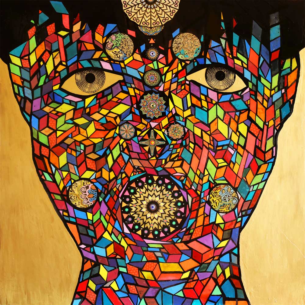 Renew, release, let go paintings by Maher Diab