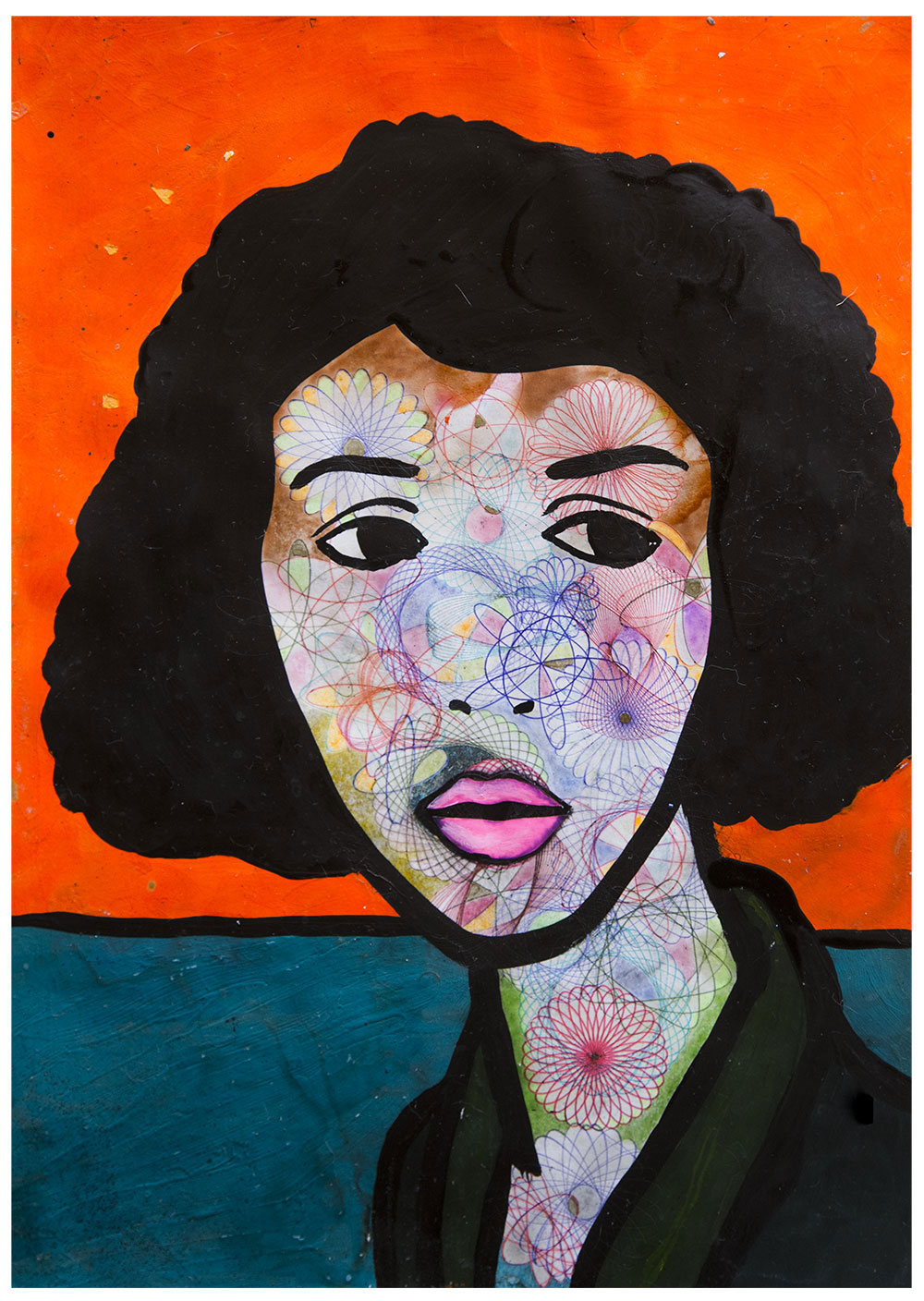 THE GEOMETRY OF LOVE 1 drawings by Maher Diab