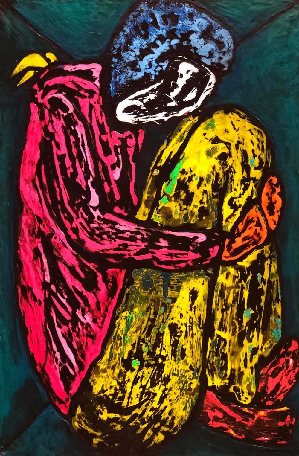 Take me with you paintings by Maher Diab