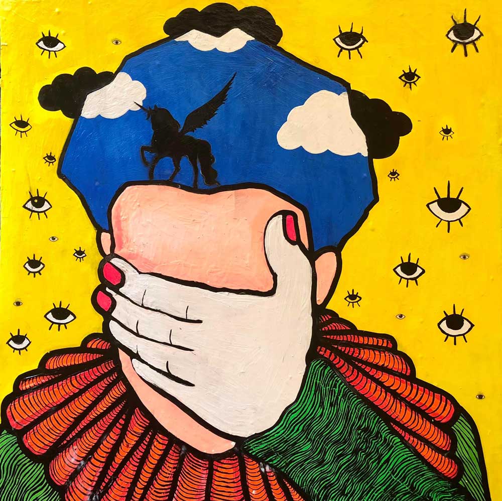 I Hide & Seek paintings by Maher Diab