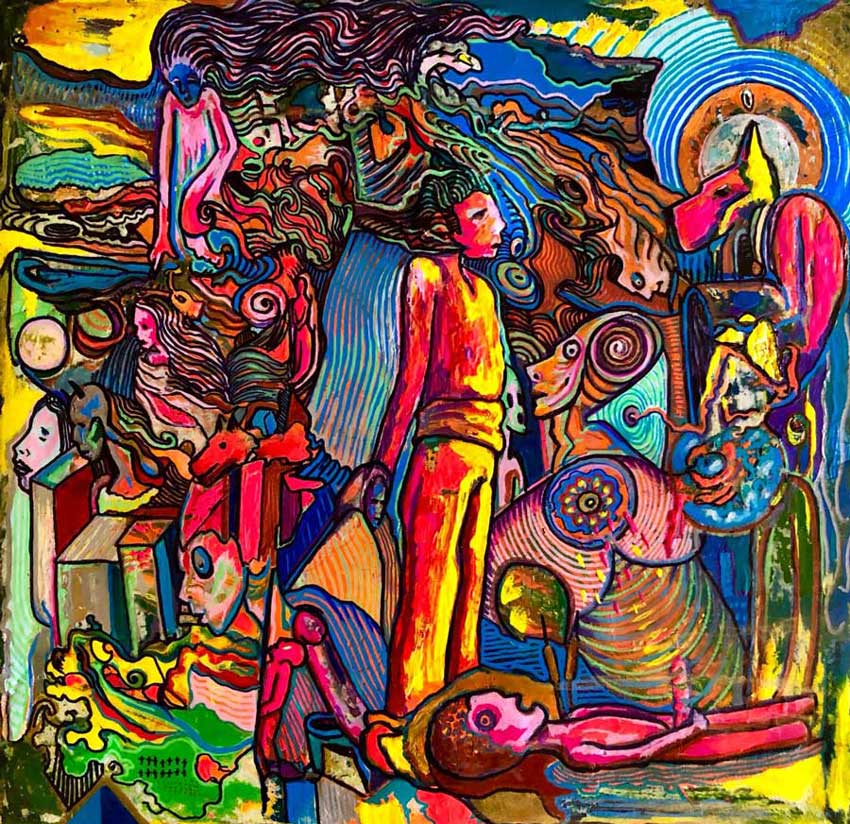 Judgment night paintings by Maher Diab