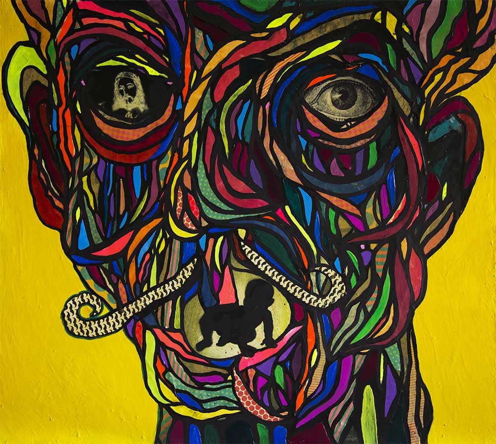 Man is the baby paintings by Maher Diab